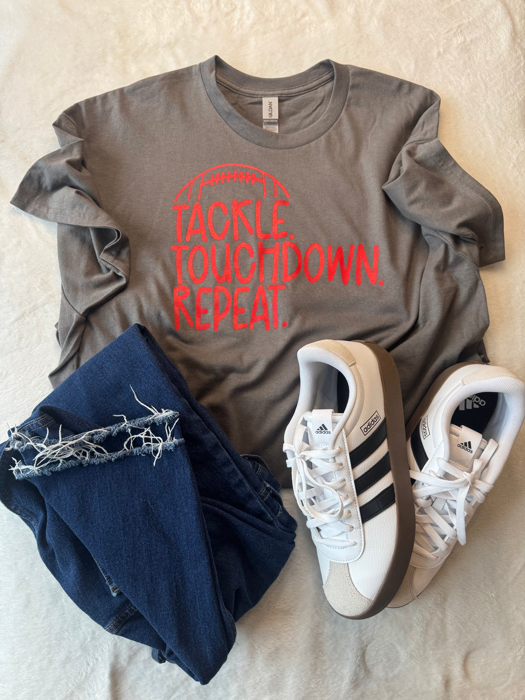 Tackle+Touchdown+Repeat Tee