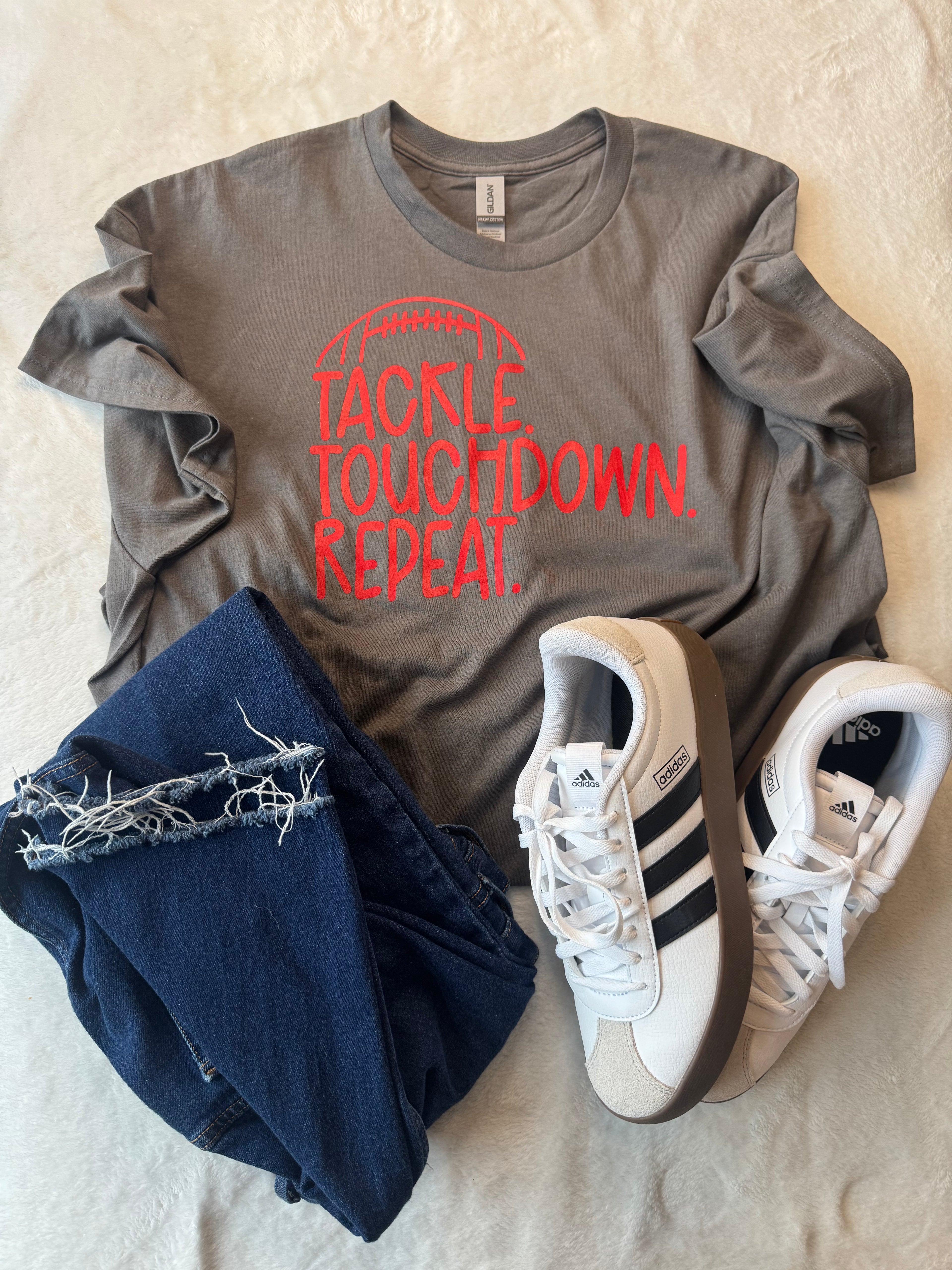 Tackle+Touchdown+Repeat Tee